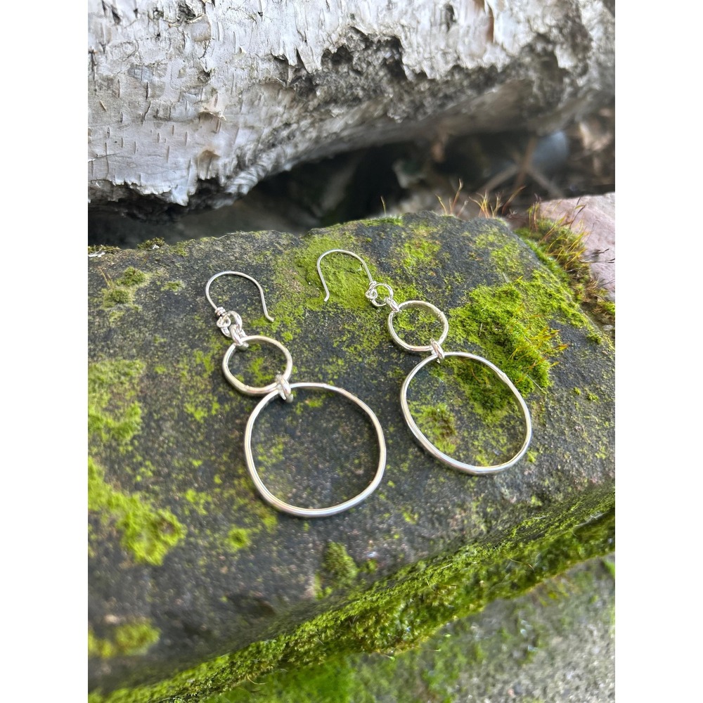 Handmade Sterling Silver Hoop Earrings โ Lightweight Everyday Jewelry